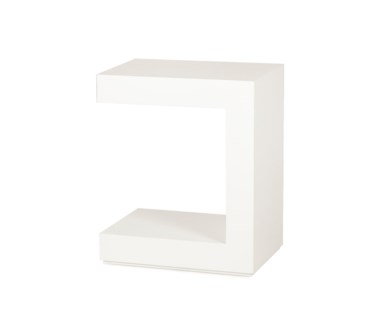 White Lacquer Side Table